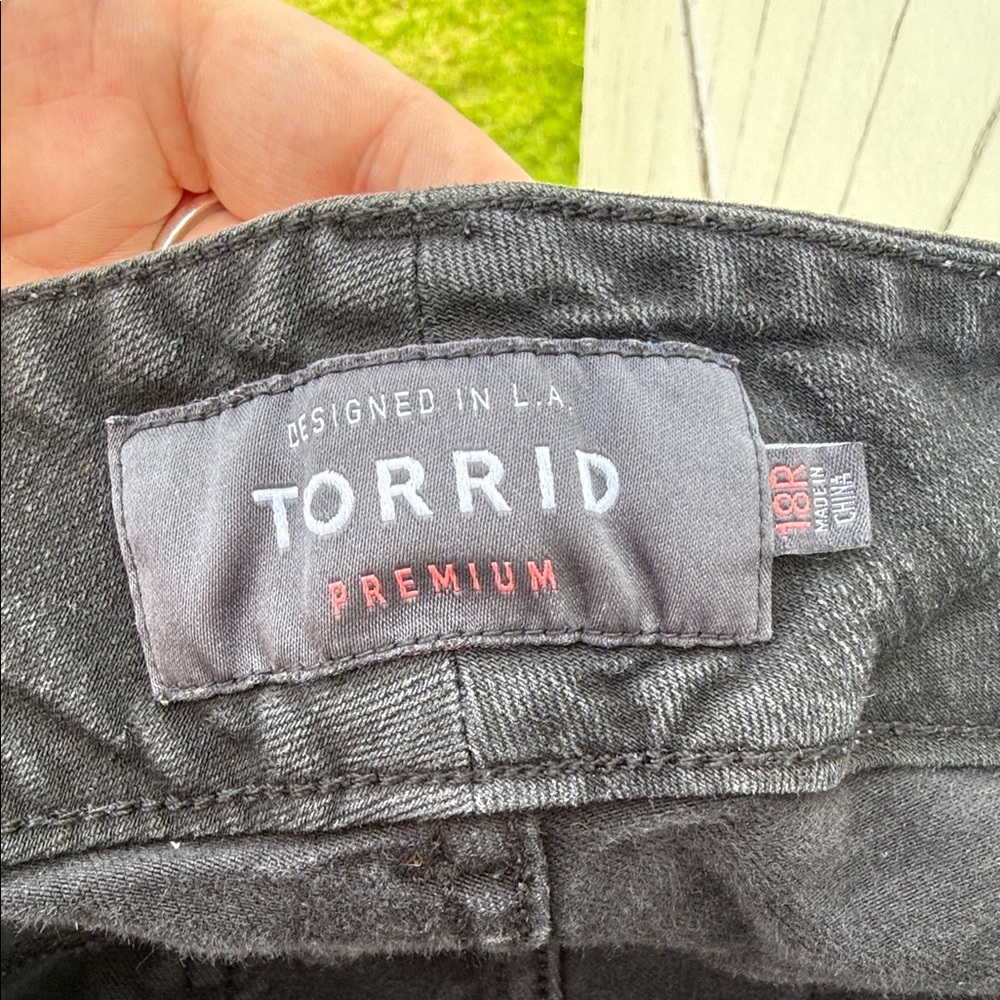 Torrid Black Denim Jeans with Branded Patch